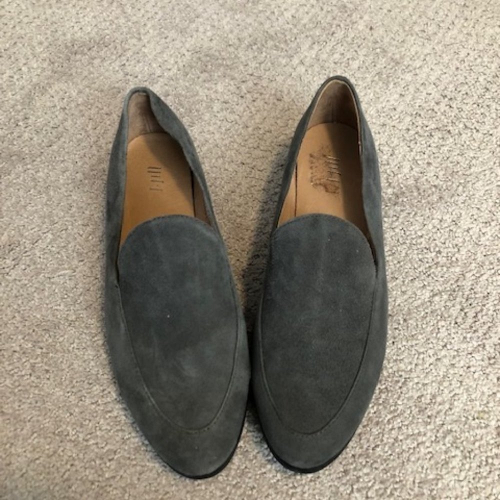 Classic Grey Suede Loafer J Jill Size 6